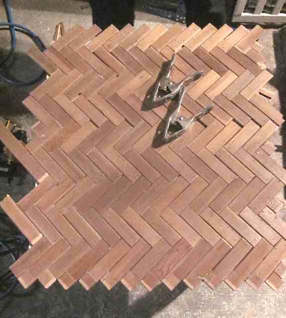 12. Table top after all slats are nailed down