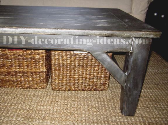 Black Faux Wax Coffee Table