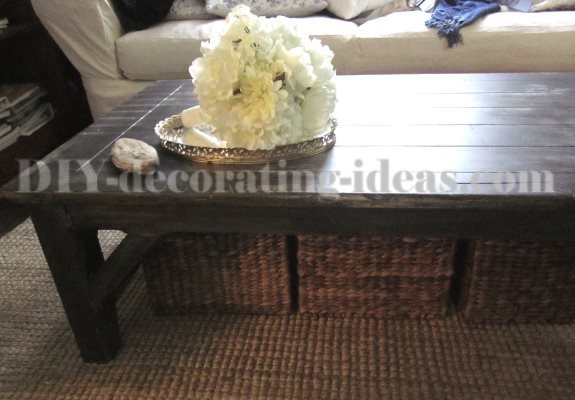 Black Faux Wax Coffee Table Project